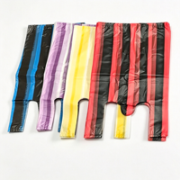 Sacs de courses en plastique imprimés sur mesure, sacs à rayures jetables pour supermarchés, épiceries et commerces de détail