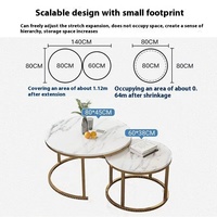 Table Basse Moderne Simple et Luxueuse pour Petits Espaces – Idéale pour Salon, Chambre, Appartement – Table Tendance et Abordable