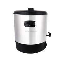 Machine à confiture numérique LCD 30L en acier inoxydable, chauffe-vin chaud électrique pour usage domestique et commercial