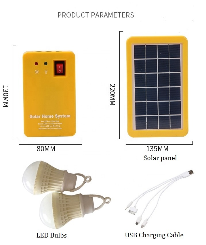 Portable 3W Mini Solar Power Generator System with 110V/220V Output Lithium-ion Battery and MPPT Controller · image 2