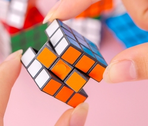 Creative Mini <strong>Puzzle</strong> Can Be Used As Kindergarten Children's Day Gifts For Beginners Compact Third-order Magic <strong>Cube</strong> Toys - Product Image 2