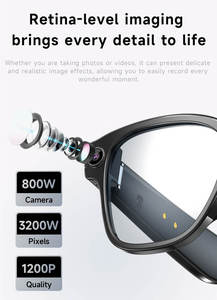 แว่นตาอัจฉริยะรุ่นใหม่ L801 กล้อง 8MP สำหรับถ่ายวิดีโอและภาพนิ่ง 4GB WiFi AI ChatGPT แปลภาษาได้ - Product Image 4