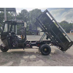 Triciclo de Carga Agrícola de 3 Ruedas para Adultos, Resistente, Color Negro, con Cabina a Gasolina, <span class=keywords><strong>Trimoto</strong></span>, en Existencia, Modelo 2025 - Product Image 3