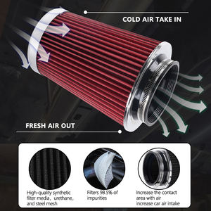 <span class=keywords><strong>3</strong></span> ", <span class=keywords><strong>3</strong></span>,5", 4 "Einlass 9" hoch Hoch leistungs konischer Kegel ansaug luftfilter Kaltluft ansaugluft filter - Product Image 5