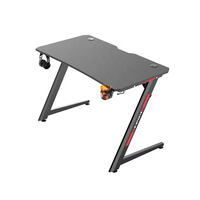 Table d'ordinateur de bureau de jeu Z avec lumière respiratoire Led Rgb de combat, table de traçage esports bureau Pc ergonomique pour la maison ou le bureau