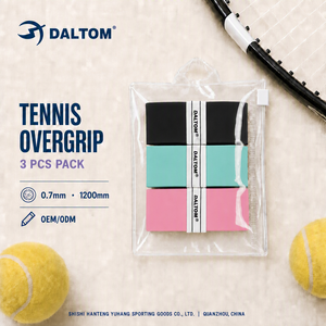 Surgrip <span class=keywords><strong>de</strong></span> tennis Tacky pour raquette <span class=keywords><strong>de</strong></span> badminton, épais, doux, absorbant la transpiration, lot <span class=keywords><strong>de</strong></span> 3 couleurs assorties, fabrication OEM - Product Image 2