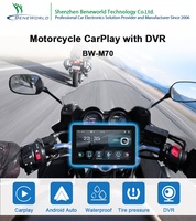 OEM carplay moteur dvr 7 pouces carplay moniteur dvr motos carplay tableau de bord