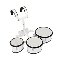 Kit de batterie de voyage professionnel 3 pièces (8+10+12 pouces) avec baguettes
