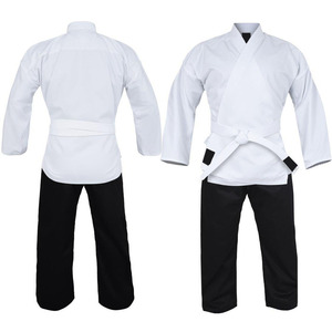 Combinaison de karaté confortable pour l'entraînement et la compétition, respirante, légère, en polyester/coton, durable, uniforme unisexe pour adultes, personnalisable - Product Image 1