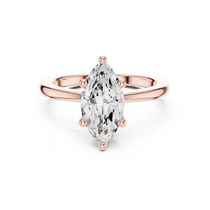 Elegante Anillo de Compromiso Clásico con Diamante Solitario Marquise de Moissanita de 1.5 Quilates, Chapado en Plata de Ley 925, para Bodas y Fiestas de Lujo - Product Image 2