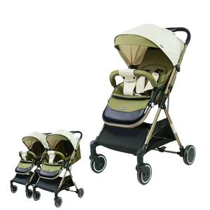 Poussette Bébé Pliable Légère en Métal à 4 Roues, Portable, Haute Position, Inclinable, pour Enfants - Product Image 4