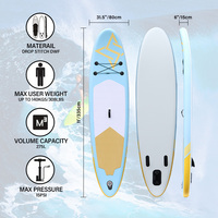 Tabla de Paddle Surf Inflable OEM de 11'x31.5"x6" (275L, 140kg), con Tecnología Drop Stitch DWF, Pala de Fibra de Carbono, Certificación CE EN ISO, para Principiantes