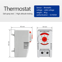 Nouveau mini-régulateur de température mécanique à contact rapide en plastique KTO511, industriel, normalement fermé, pour chauffage, indice de protection IP20