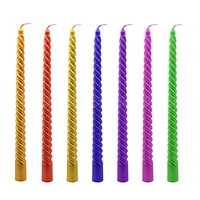 Dekorative Gedrehte Spiralförmige Stabkerzen für Partys und Feiertage Großhandel Rauchfreie Farbige Luxus-Spiral-Stabkerzen für Hochzeiten