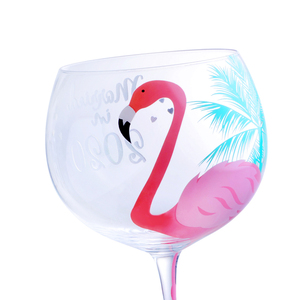 FLY-verre à vin rouge 21oz, avec peinture à la main, flamant rose, haute qualité, 2021, offre spéciale - Product Image 3
