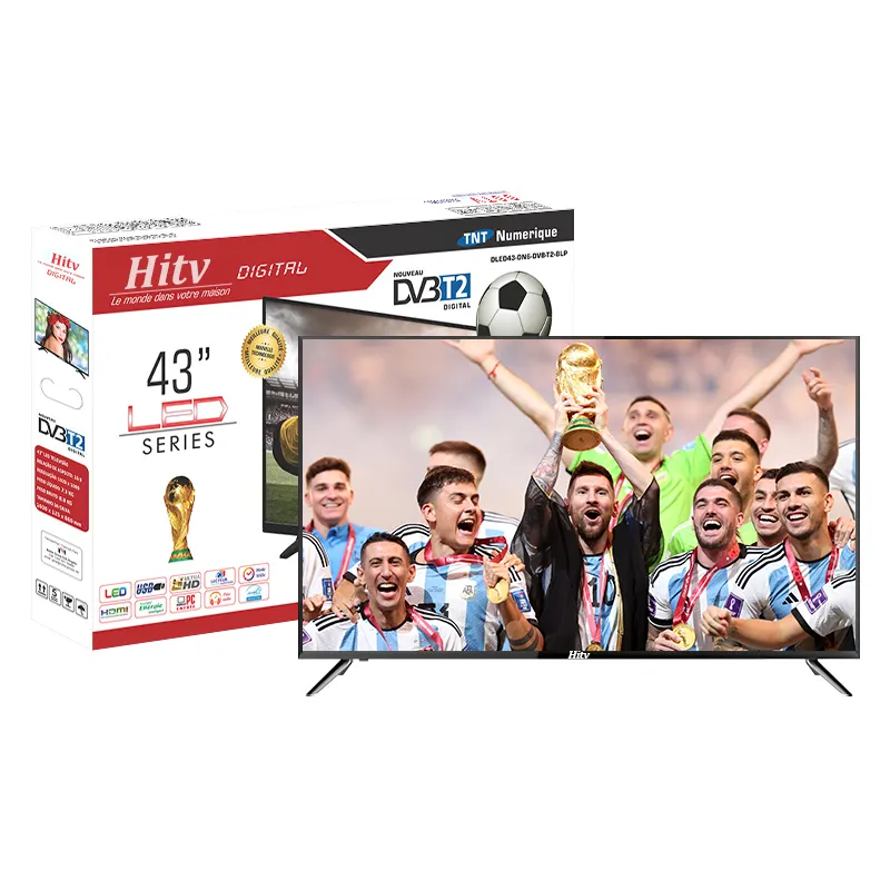 공장 OEM TV 43 인치 ATSC DVB ISDB 일반 TV 텔레비전 50 인치 UHD 4K LED TV