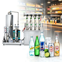 Ligne de production automatique de remplisseuses de bouteilles en verre liquide pour la fabrication de boissons gazeuses de jus de soda