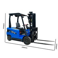 Chariot élévateur électrique à quatre roues et siège conducteur, 2 tonnes, à énergie nouvelle, pour le commerce transfrontalier, fourni par le fabricant