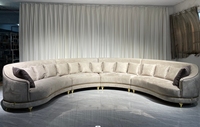Canapé en forme de C moderne et luxueux pour salon, design personnalisé pour villa, mobilier de salon