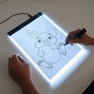 Tablette lumineuse LED pour dessin, traçage et copie, luminosité réglable, intensité variable, planche à dessin pour enfants, outil d'art/projection, lumière blanc chaud - Product Image 3