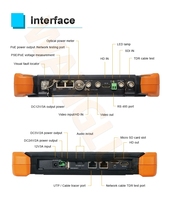 Testeur de caméra CCTV avec écran tactile de 8 pouces, écran 2K, testeur de caméra CCTV pour TVI 4K, CVI, AHD, IP, analogique, PoE, Onvif