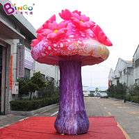Champignons gonflables géants personnalisés Alice au pays des merveilles avec LED pour la décoration d'événements et de fêtes en extérieur