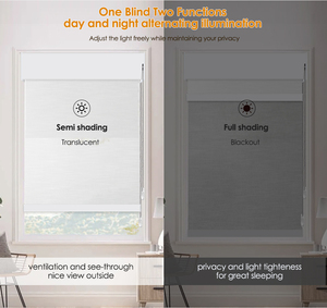 Persianas Enrollables Dobles Día y Noche de Tamaño Personalizado, <span class=keywords><strong>Cortinas</strong></span> Motorizadas Hechas a Medida para Cualquier <span class=keywords><strong>Ventana</strong></span>, Sistema Manual o Eléctrico - Product Image 1