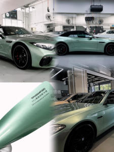 Vinilo para Rotulación de Vehículos Suntek 1.52*16.5m, Película Protectora de Pintura (PPF) Llumar, Vinilo que Cambia de Color, Anti-Amarilleo, TPU, Verde Francesca - Product Image 1