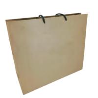 Sac de shopping en papier kraft recyclable avec poignée en corde épaisse, logo personnalisé imprimé, sac cadeau en papier pour boutique, emballage de vêtements