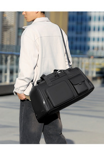 Nueva Mochila Deportiva de Nailon a la Moda con Cierre de Cremallera, Separación entre Compartimentos Secos y Húmedos, Compartimento Independiente para Zapatos, Ideal para Viajes Cortos de Yoga - Product Image 6