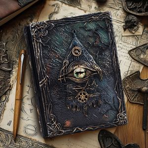 Cuaderno Cthulhu con impresión 3D y encuadernación cosida, el misterioso regalo del ojo, recambio de hojas sueltas - Product Image 2