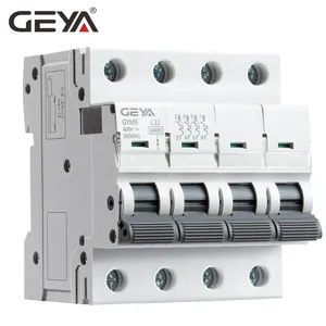 Модульный выключатель цепи GEYA от производителя, стандартный тип А, Din-рейка, AC MCB 63A, 4P, 400 В, 6 ка