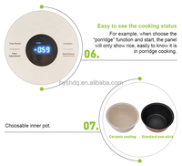 Cuisinière à riz électrique automatique de 1,6 L avec minuterie numérique et écran LED, cuiseur vapeur avec cuisson rapide, design multifonctionnel portable