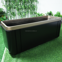 Vente directe d'usine, jardinières en métal peintes à la poudre, pots de fleurs décoratifs d'extérieur, jardins, cafés