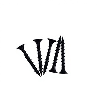 Vis à bois à filetage grossier 3,5x32mm, fabricant de vis à tête trompette 6x1 1/4, phosphatées noires