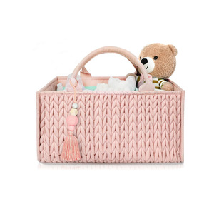 Cambiador Portátil para Coche, Organizador de Cesta para Bebé Niña/Niño, Almacenamiento para Guardería, Organizador de Pañales - Product Image 1