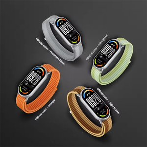 Correa <span class=keywords><strong>de</strong></span> nailon estilo trasero para Xiaomi <span class=keywords><strong>Mi</strong></span> Band 10, pulsera <span class=keywords><strong>de</strong></span> reloj inteligente, correa <span class=keywords><strong>de</strong></span> reloj transpirable, accesorios - Product Image 3