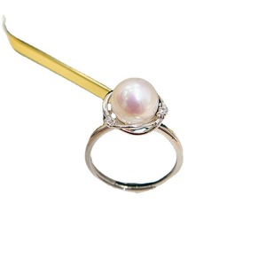 Base para Anillo de Plata S925, Accesorios para Perlas DIY, Anillo de Moda con Cuentas Redondas de 9-13 mm, Soporte para Joyería 10451 - Product Image 5