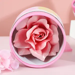 Etiqueta privada personalizada vegan flores em forma de flor, 3d rosa blush iluminador maquiagem bochecha contorno vermelho pétalas de flores 3d rosa blush