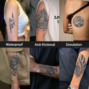 สัญลักษณ์กอธิคที่สมจริงรอยสักชั่วคราวมีปีกเข็มทิศกึ่งถาวรรอยสักสมุนไพรกันน้ำได้นาน2สัปดาห์สำหรับแขน - Product Image 4