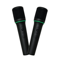 Microphone karaoké sans fil personnalisé 2,4 GHz avec Bluetooth 6.0 et batterie rechargeable Type-C pour enceinte