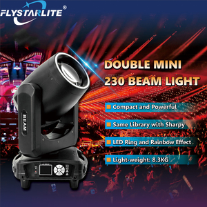 Đôi <span class=keywords><strong>mini</strong></span> 230 Sharpy chùm di chuyển đèn pha với Vòng <span class=keywords><strong>LED</strong></span> và hiệu ứng cầu vồng - Product Image 2