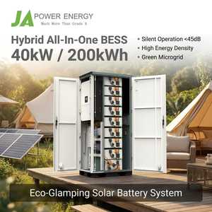 40kW โซลาร์เซลล์แบบ All In <span class=keywords><strong>One</strong></span> deye 200kWh ความหนาแน่นสูงและการทำงานที่เงียบระบบความเร็วสูงสำหรับ314Ah ตั้งแคมป์ IP55ได้10000รอบ - Product Image 1