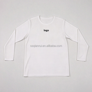T-shirt sportiva da <span class=keywords><strong>uomo</strong></span> personalizzata all'ingrosso in mesh, vestibilità ampia, stampa digitale, <span class=keywords><strong>a</strong></span> maniche lunghe - Product Image 5