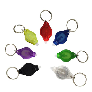Biểu tượng tùy chỉnh nhựa móc chìa khóa dẫn đèn pin <span class=keywords><strong>keychain</strong></span> - Product Image 1