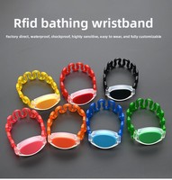 Bracelet d'identification pour centre de bain, sauna et salle de bain, NFC RFID, étanche, 125kHz, en plastique, modèle PS01, 1024 unités de stockage, populaire