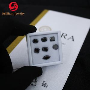 モアッサナイトダイヤモンド黒合成楕円形プリンセスカットルースファンシー形状メーカー製品 - Product Image 5