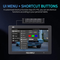 FEELWORLD T7 PLUS 7 inç 3D LUT Kamera Üstü Monitör 4K HDMI Giriş/Çıkış Toplu Sipariş OEM DSLR Dayanıklı Kamera Saha Monitörü