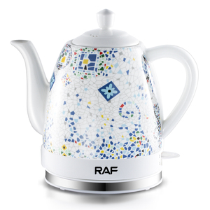 RAF 1000W mosaico in ceramica di alta qualità Auto Shutoff <span class=keywords><strong>Samovar</strong></span> <span class=keywords><strong>teiera</strong></span> porcellana bollitore elettrico acqua in ceramica - Product Image 1