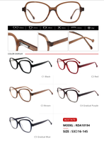 Monture de lunettes optiques en acétate pur, fabrication artisanale, design classique, haute qualité, production d'usine chinoise, légère, pour adultes, avec diamants.